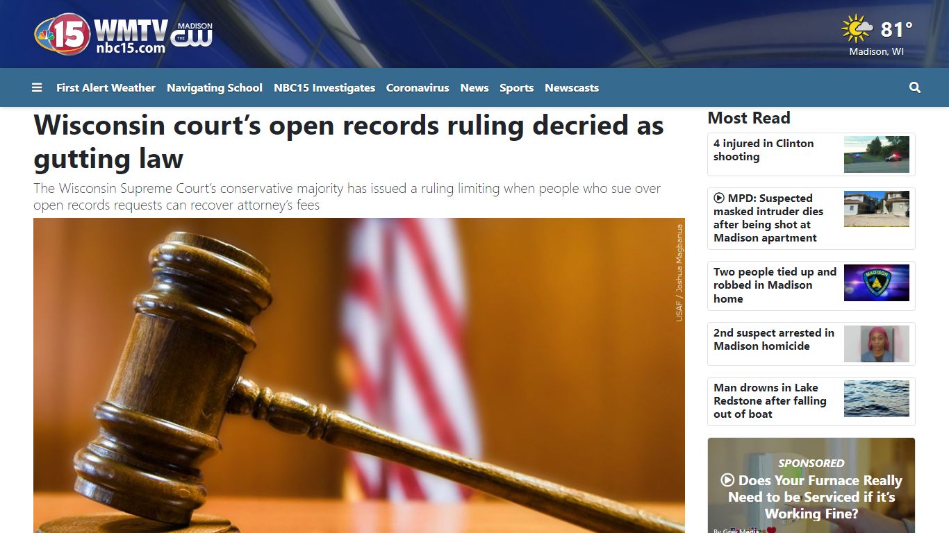 Wisconsin court’s open records ruling decried as gutting law - WMTV